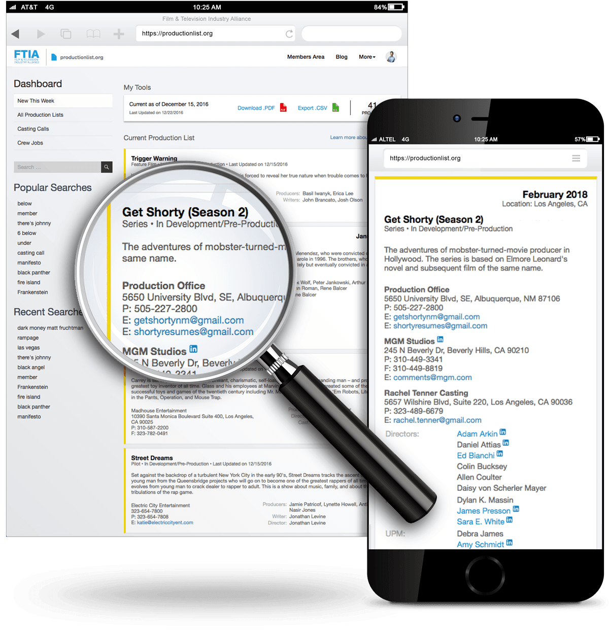 Production List weekly preview