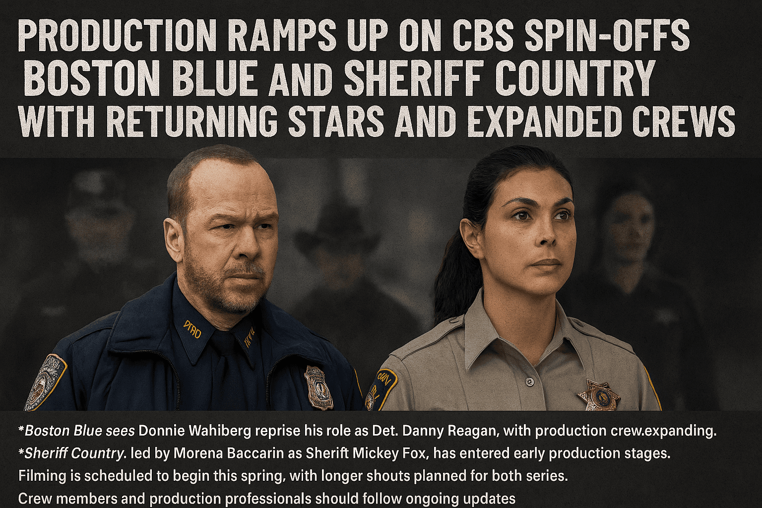 Production Ramps Up on CBS Spin-Offs Boston Blue and Sheriff Country With Returning Stars and Expanded Crews